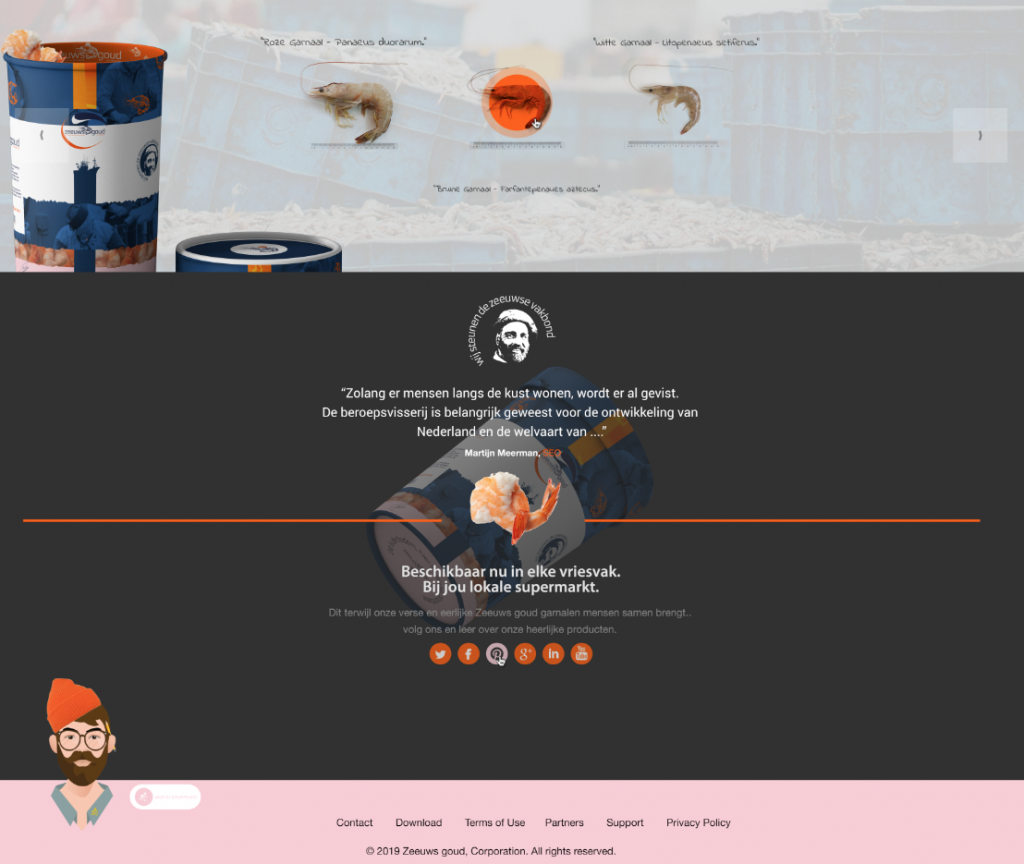 Zeeuws Goud - Webdesign: Landingpage