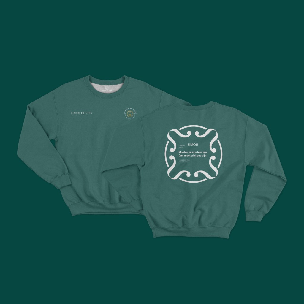 De Vink Hoveniers: Design crewneck sweaters - Green