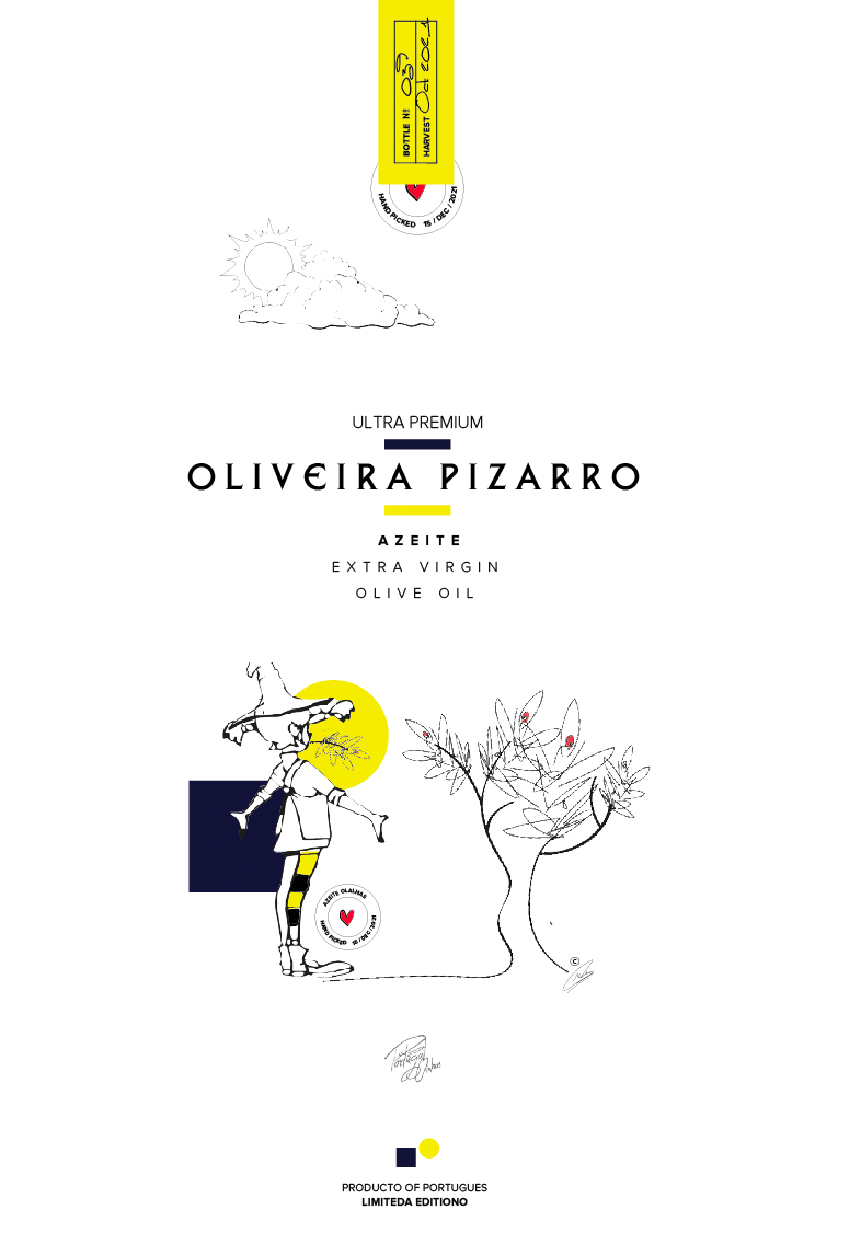 Oliveira de Pizarro Azeite - Label design 