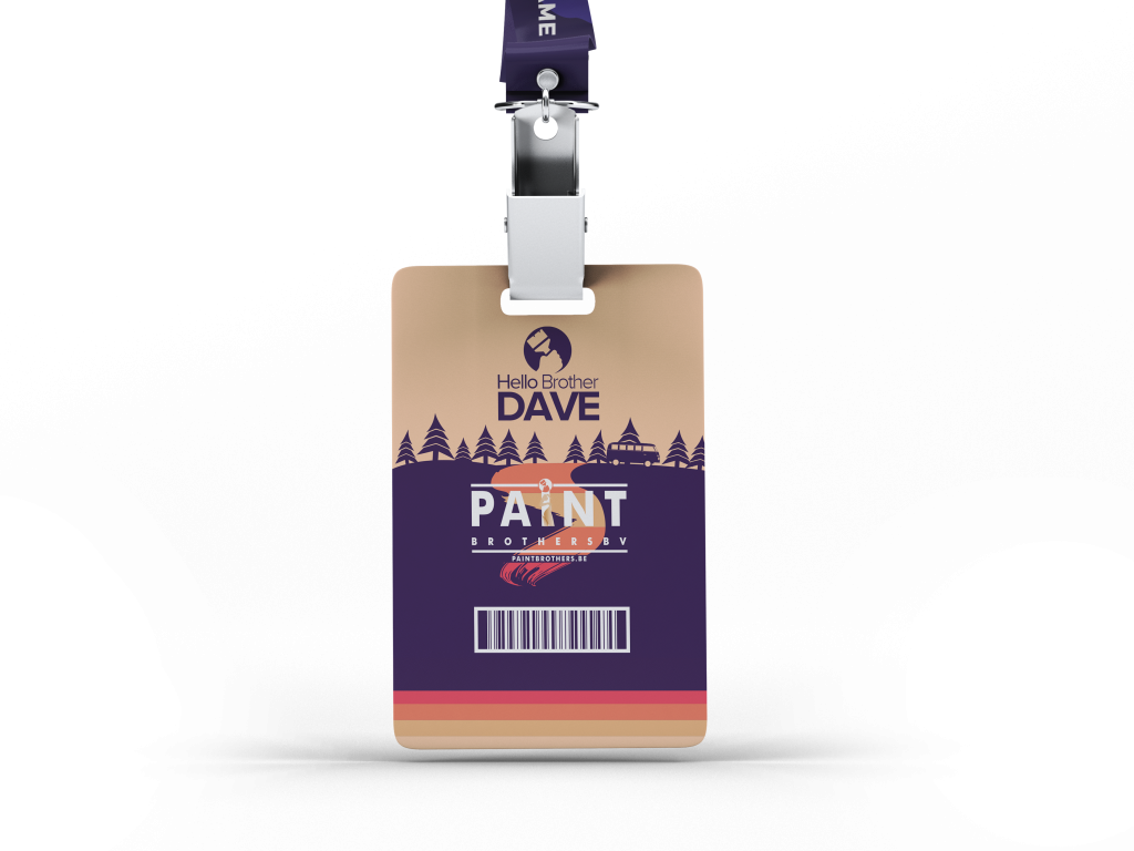 The Paint Brothers ID Badge Front
