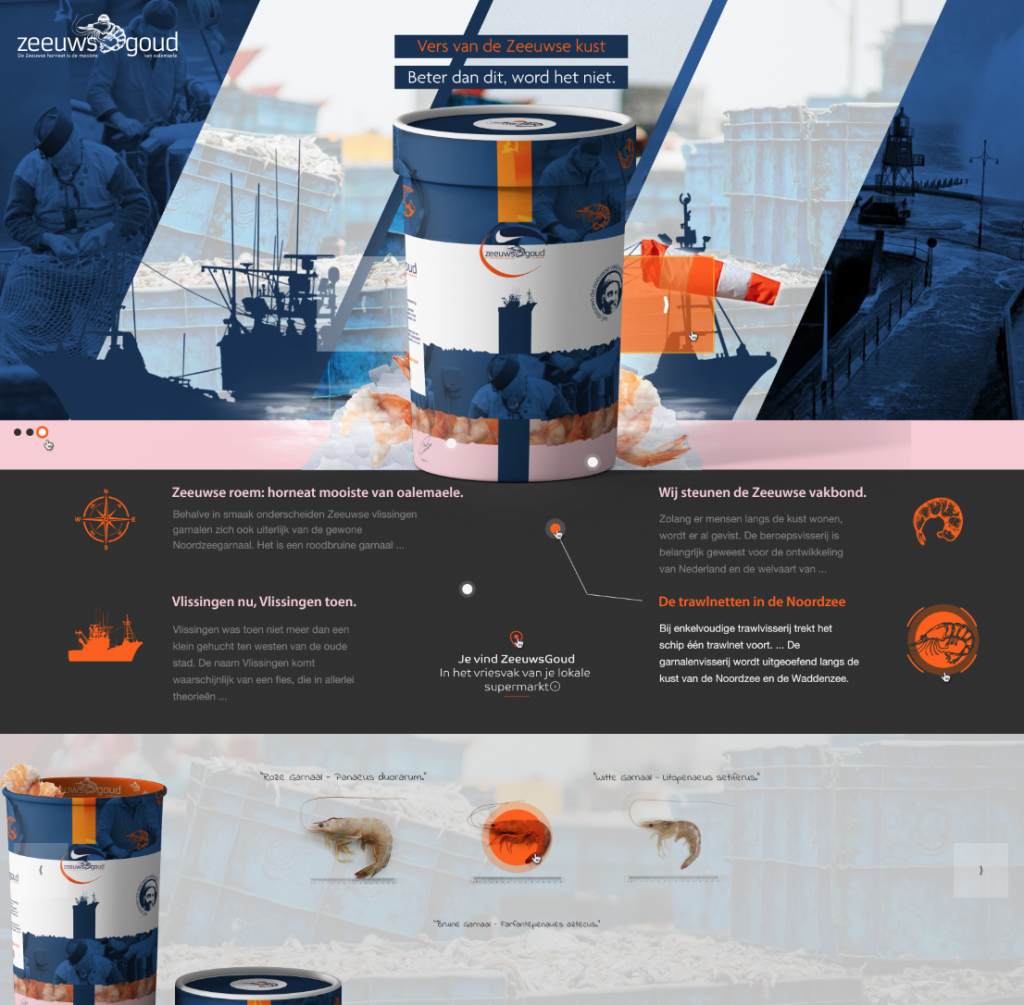 Zeeuws Goud - Webdesign: Landingpage