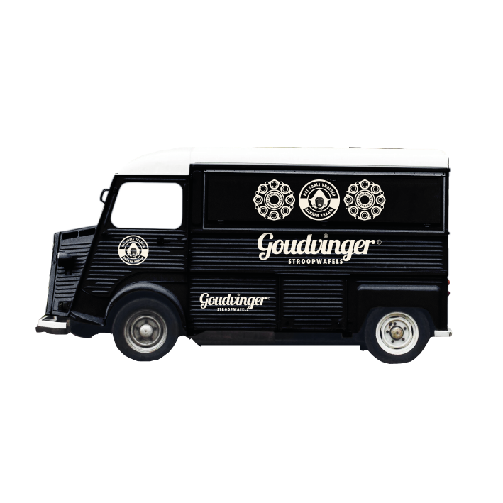 Goud vinger: Stroopwafel truck