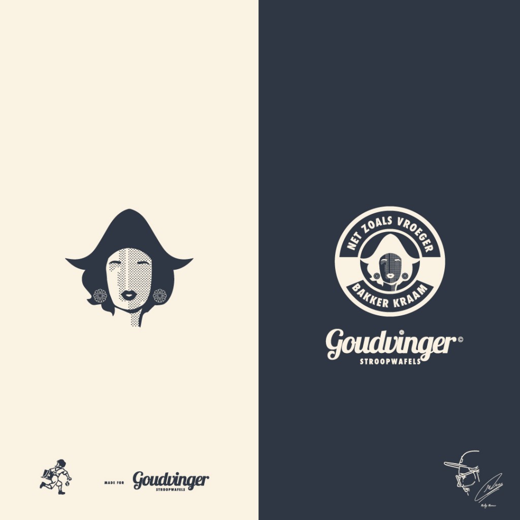 Goud vinger: Brand Identity Logotype 