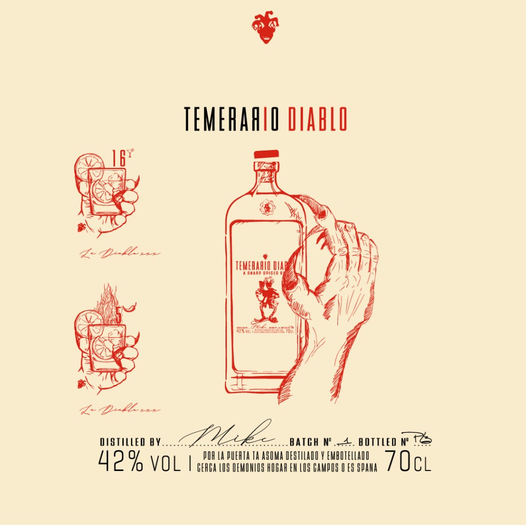 Temerario Diablo - Packaging Design Back
