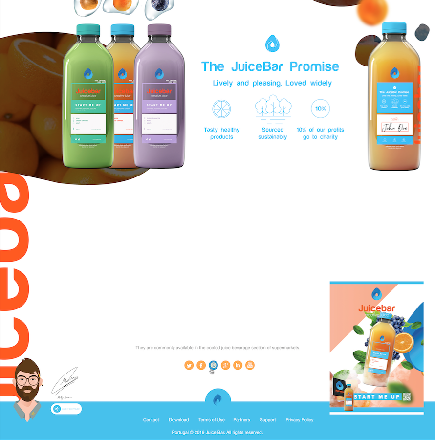 JuiceBar - Webdesign