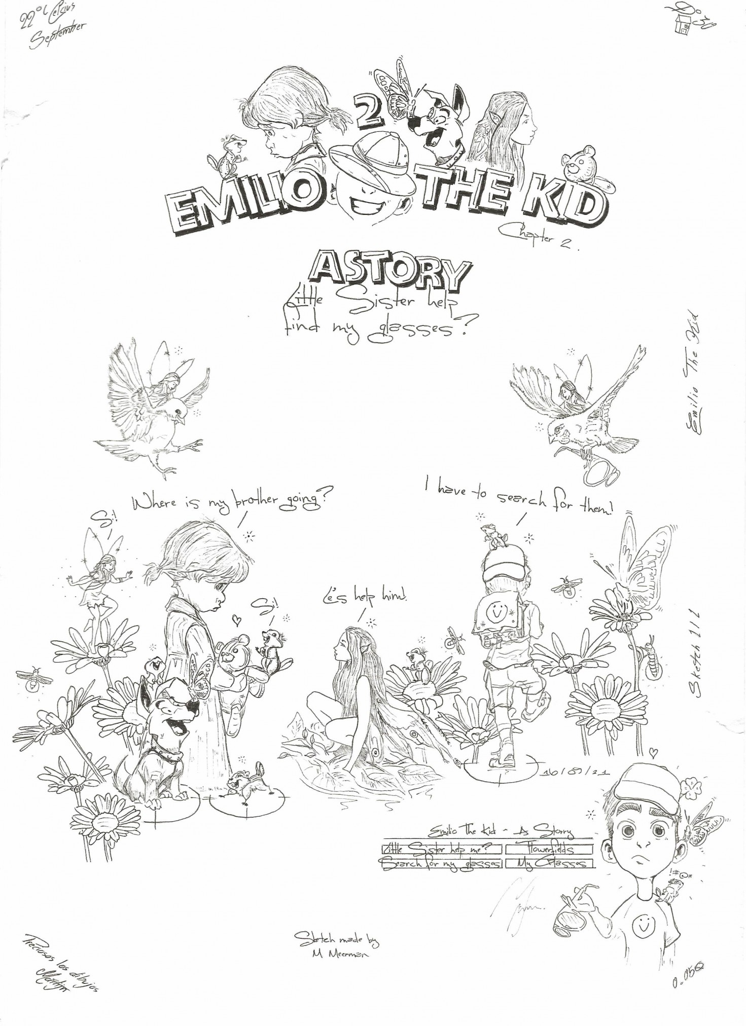 Emilio the Kid : Chapter 2 - The Lost Glasses. The Garden