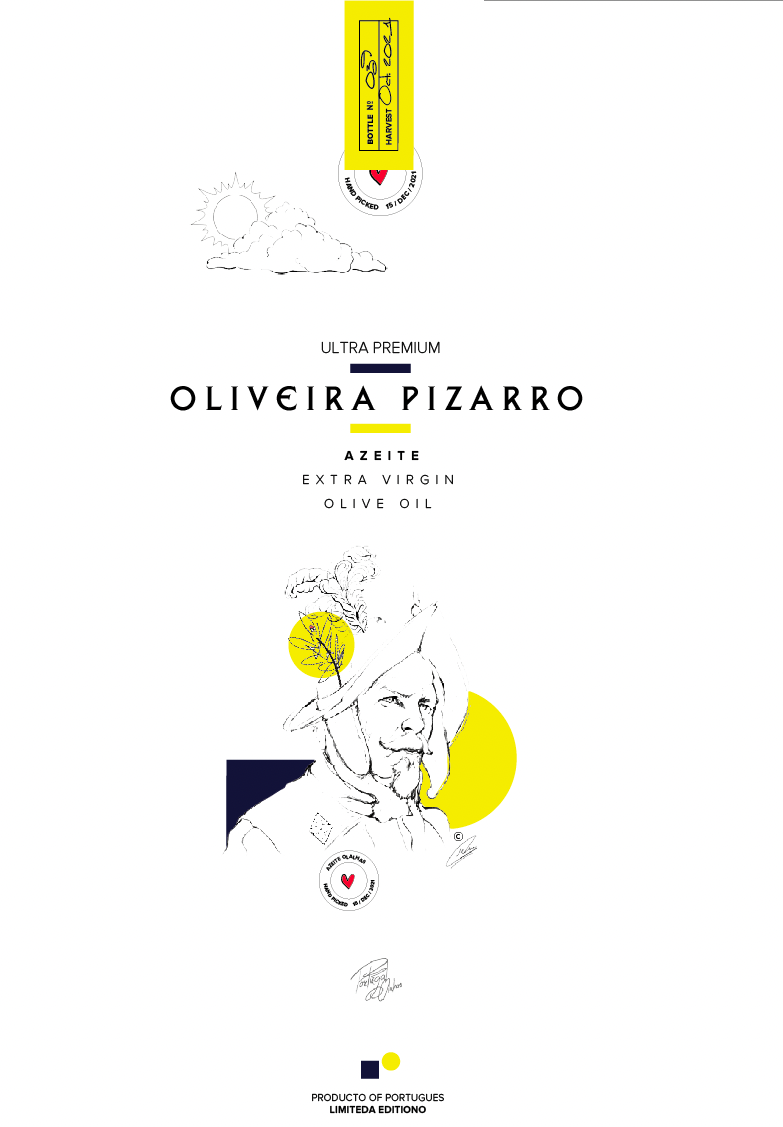 Oliveira de Pizarro Azeite - Label design 